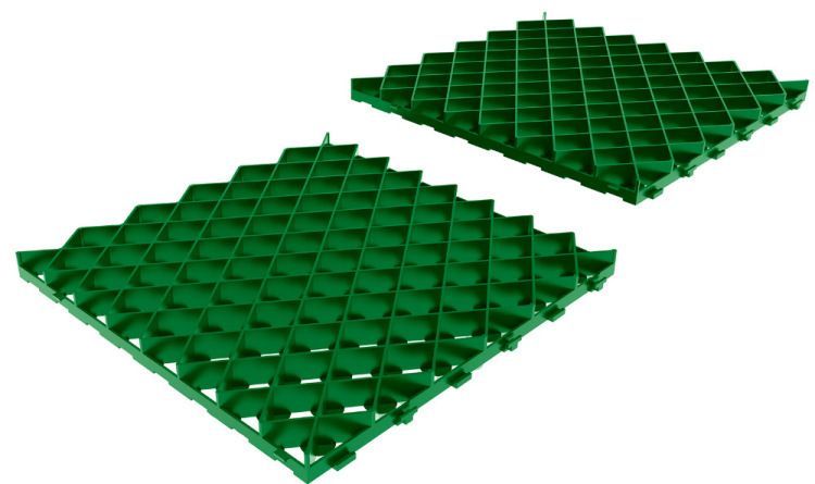 Газонная решетка Gidrolica Eco Pro пластиковая, цвет зеленая