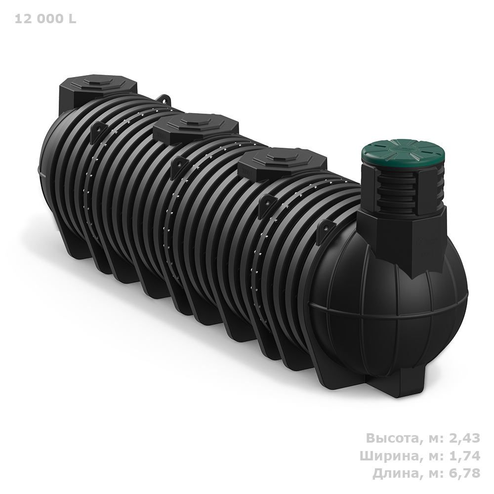 Пластиковая ёмкость для топлива Polimer Group DL DT12000 литров