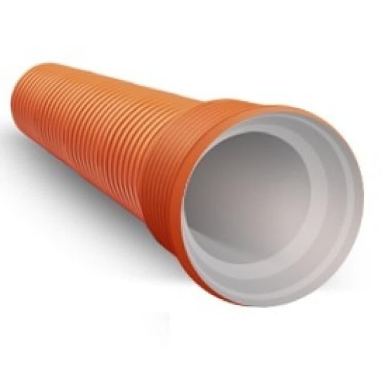 Труба гофрированная двухслойная с раструбом FDplast ПП SN14 d110/94