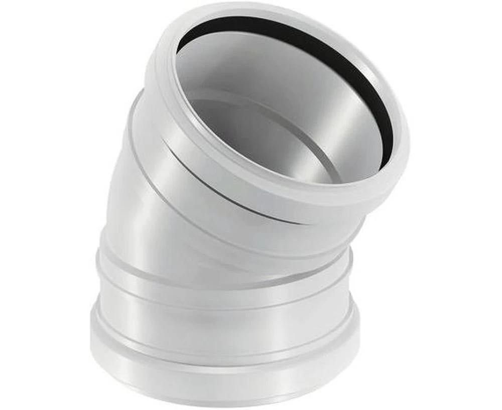 Отвод двухраструбный 110мм 15° Uponor Decibel