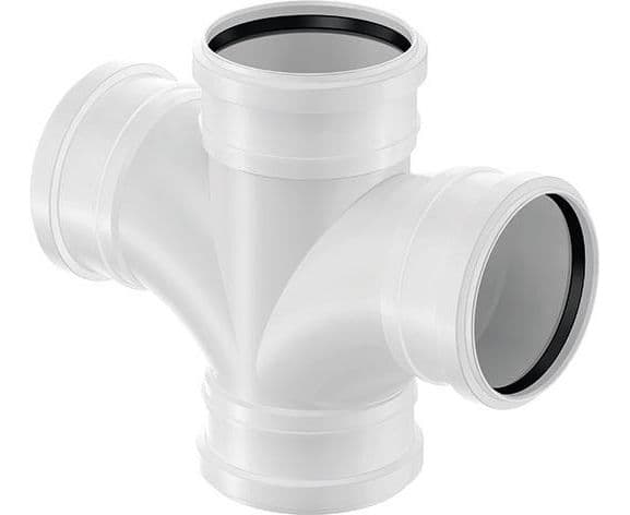 Крестовина раструбная 88,5° Uponor Decibel