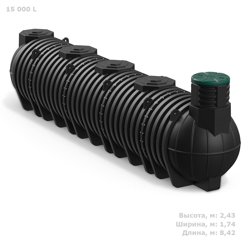 Пластиковая ёмкость для воды Polimer Group DL15000 литров 