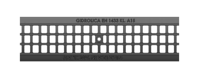 Решетка водоприемная Standart DN100 ячеистая пластиковая, кл. А15