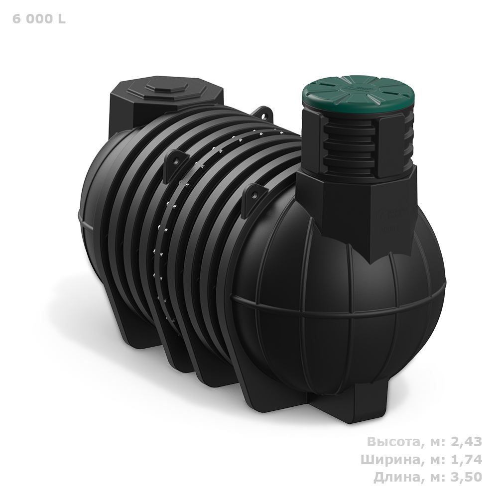 Пластиковая ёмкость для топлива Polimer Group DL DT6000 литров